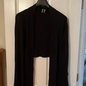 BCBGMAXAZRIA black wrap sweater